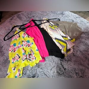 Torrid Floral and Solid Women's Tops - collection of six